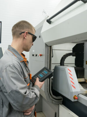 Production of electronic components at high tech factory